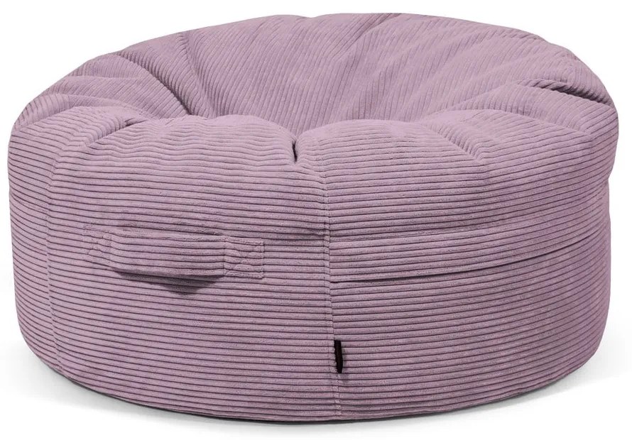 Lila kordbársony babzsákfotel Roll 105 – SLOWDOWN