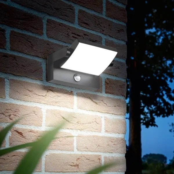 Ideal Lux - LED Kültéri fali lámpa érzékelővel LED/21W/230V antracit