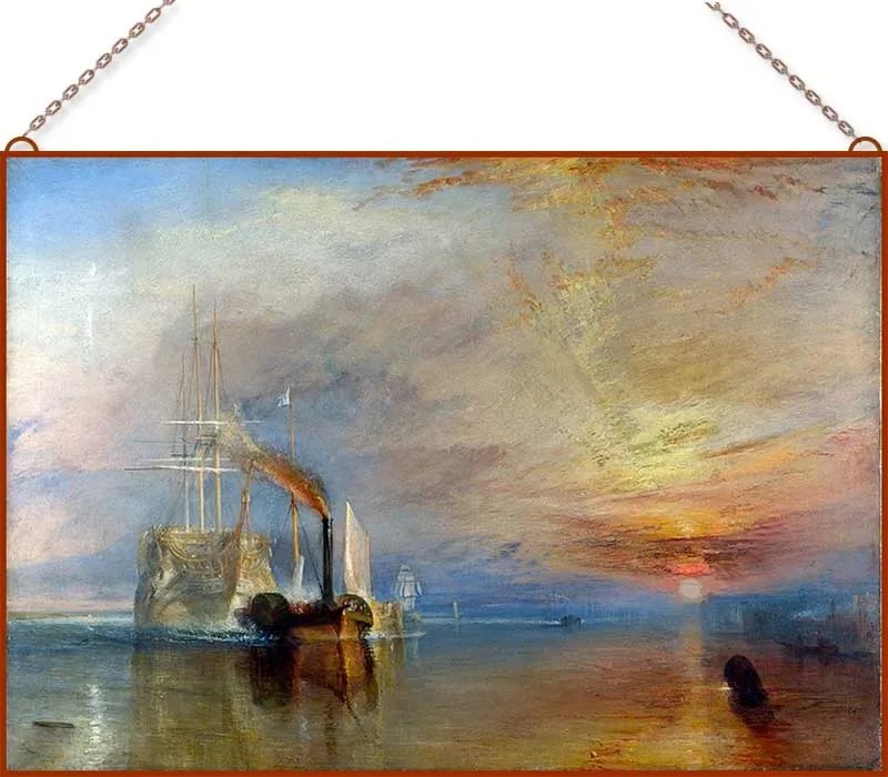 J. M. W. Turner - The Fighting Temeraire üvegkép, falikép