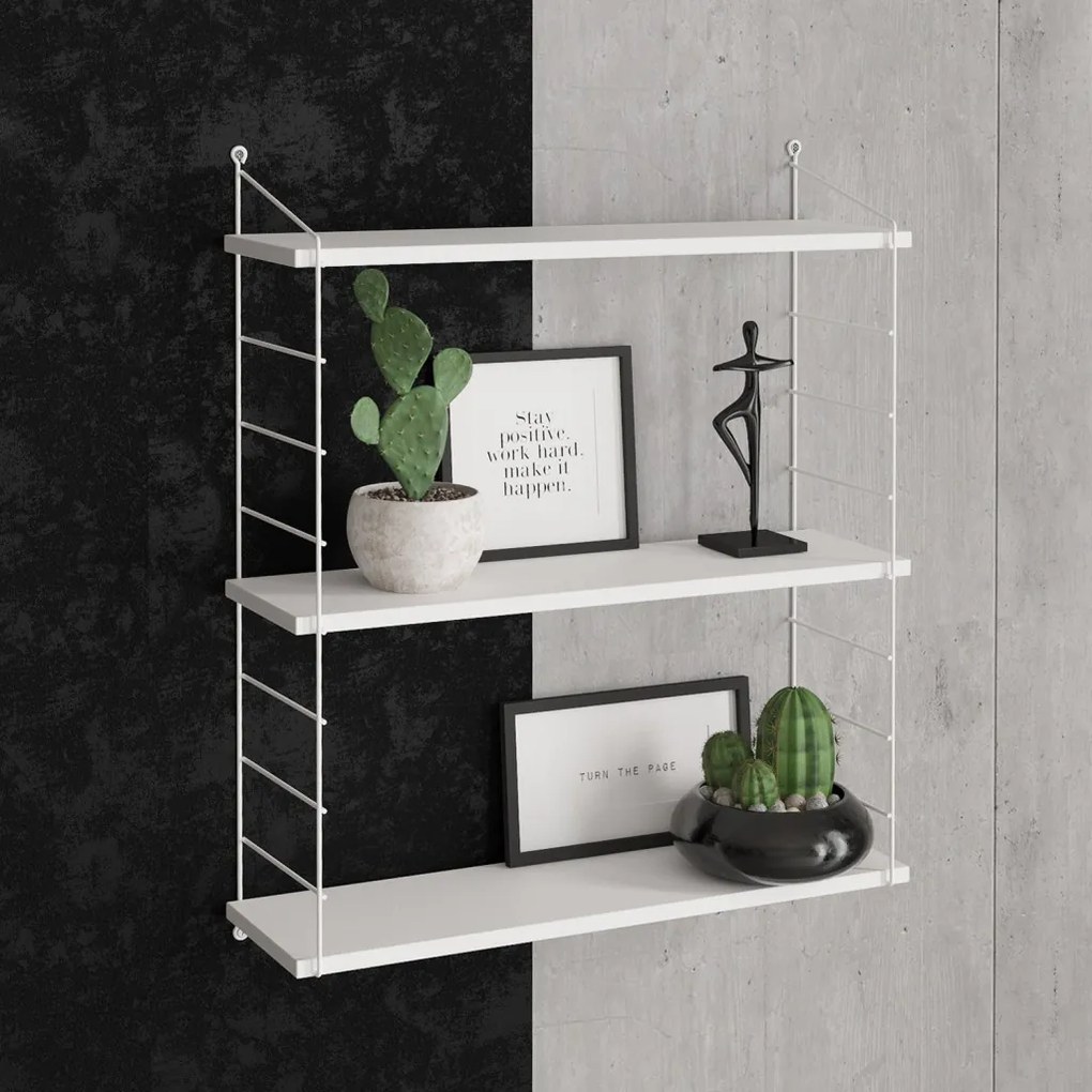 Armoni fali polc, magasfényű fehér, 72 cm – TR775DCM1685