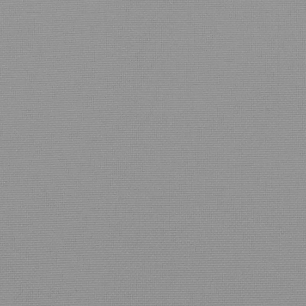 2 db szürke oxford szövet kerti padpárna 200 x 50 x 7 cm