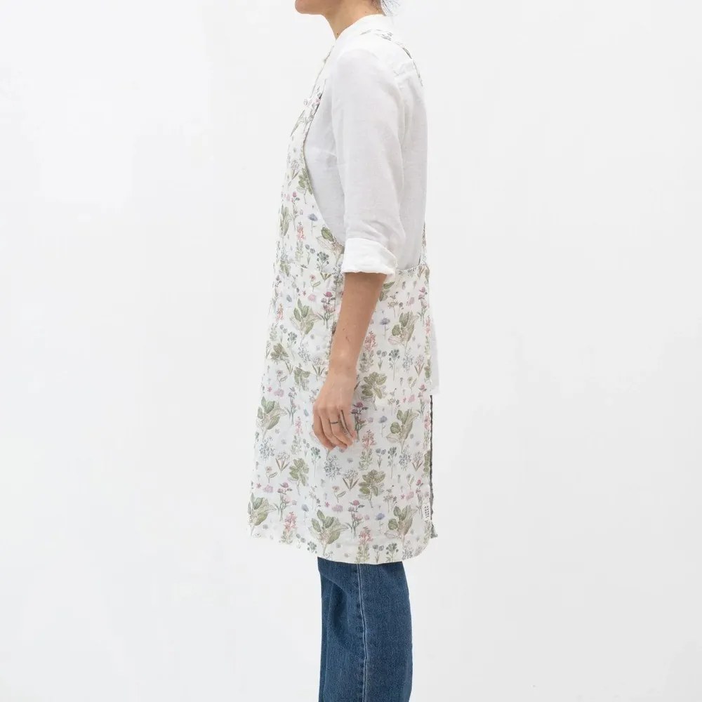 Len kötény White Botany – Linen Tales