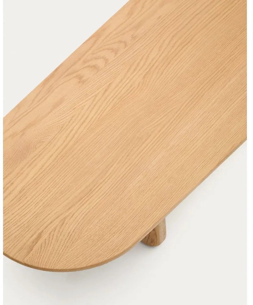 Natúr színű tölgyfa dohányzóasztal 64x146 cm Pirita – Kave Home