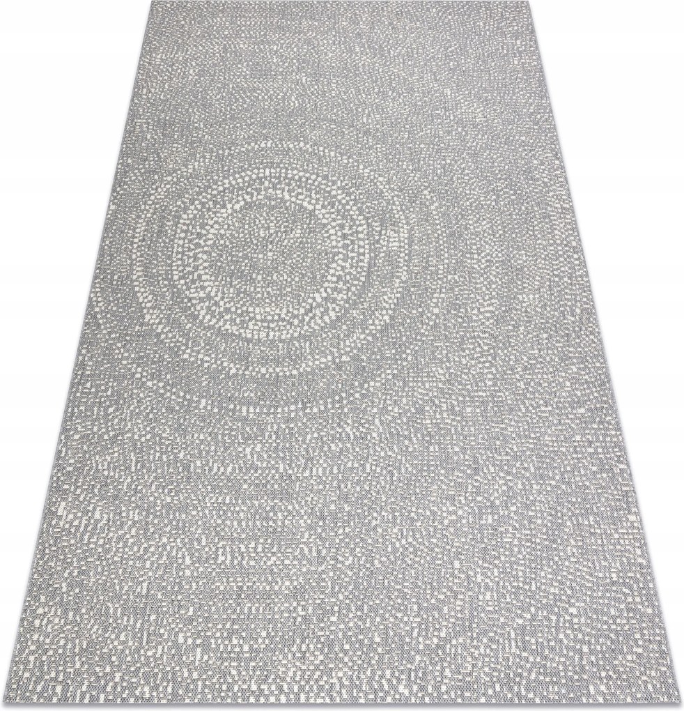 Juta Lapos Szövésű Szőnyeg 140x200 cm Kerekek #B1457