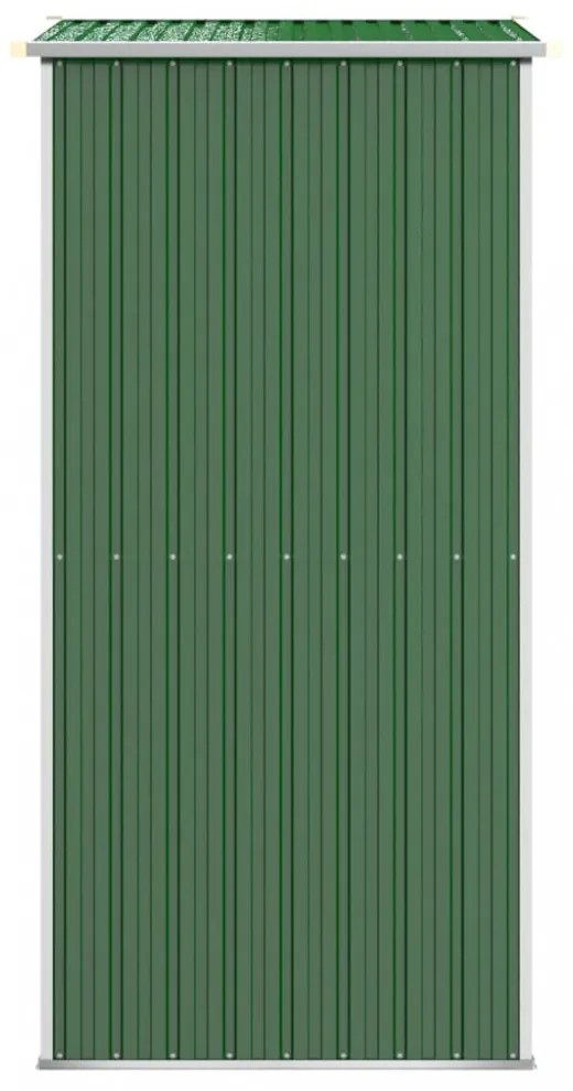 zöld horganyzott acél kerti fészer 192x108x223 cm