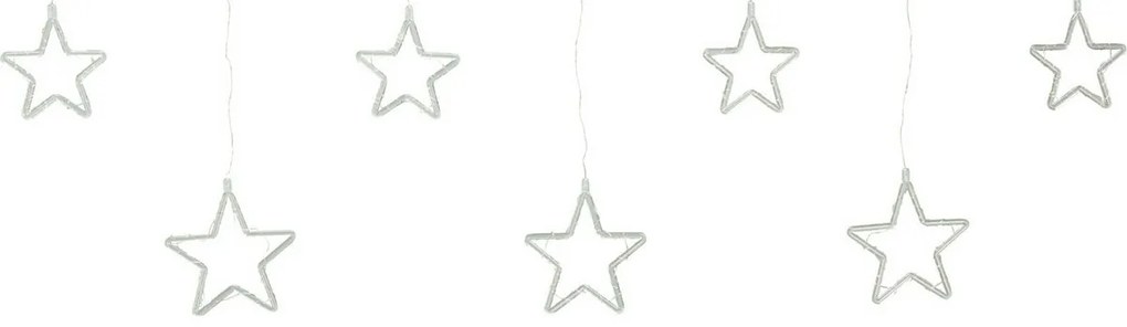 Kültéri fényfüggöny Stars, 200x60cm, LED, hidegfehér, időzítő, 8 funkció, elemes, 200 cm