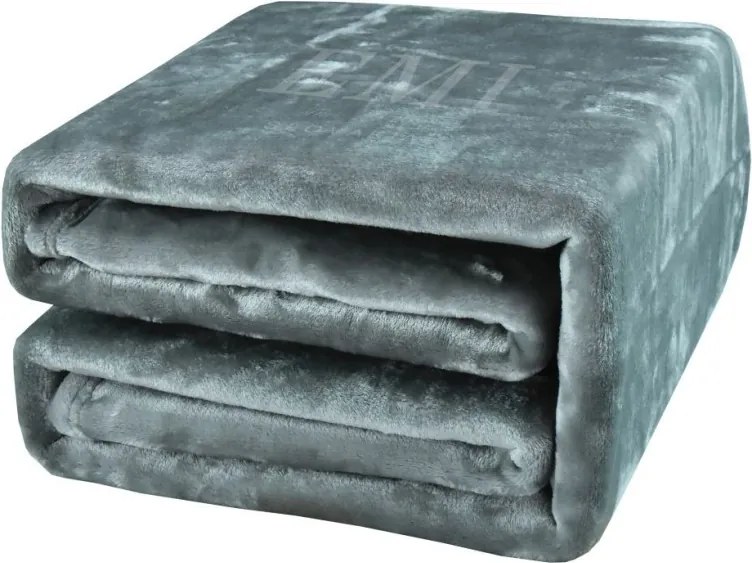 EMI sötét szürke színű mikroszálas takaró 150 x 200 cm