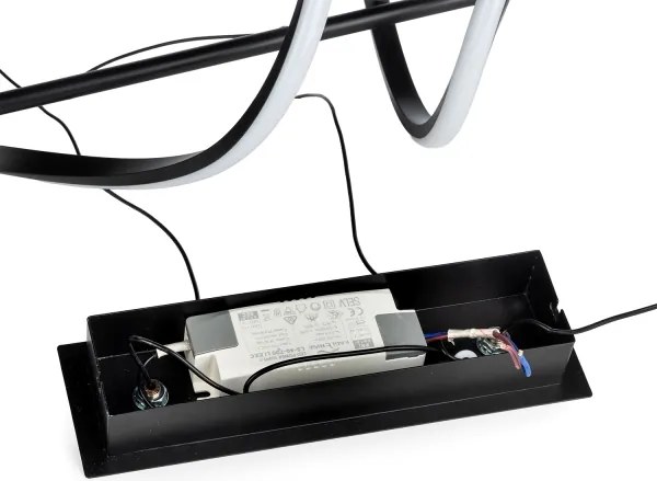 ONLI - LED Csillár zsinóron TWIST LED/30W/230V 4000K fekete