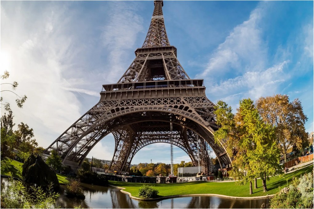 Kép - Eiffel-torony színes (90x60 cm)