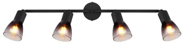 Globo 54312-4 - Spotlámpa SATELLA 4xE14/25W/230V fekete