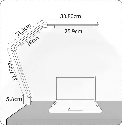 Brilagi - LED Dimmelhető érintős asztali lámpa VARIO LED/12W/230V 3000-6500K fekete