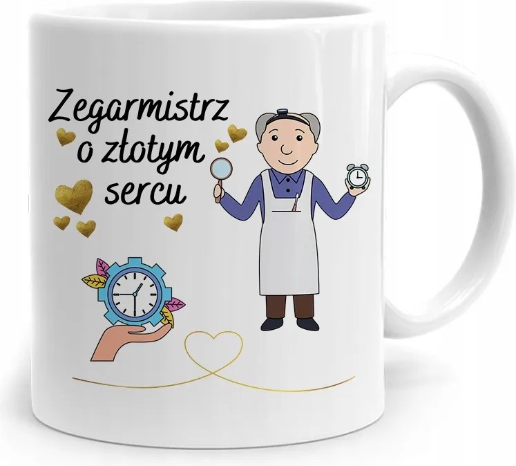 Ajándék Bögre Arany Szívű Órásnak, fényképes nyomtatással