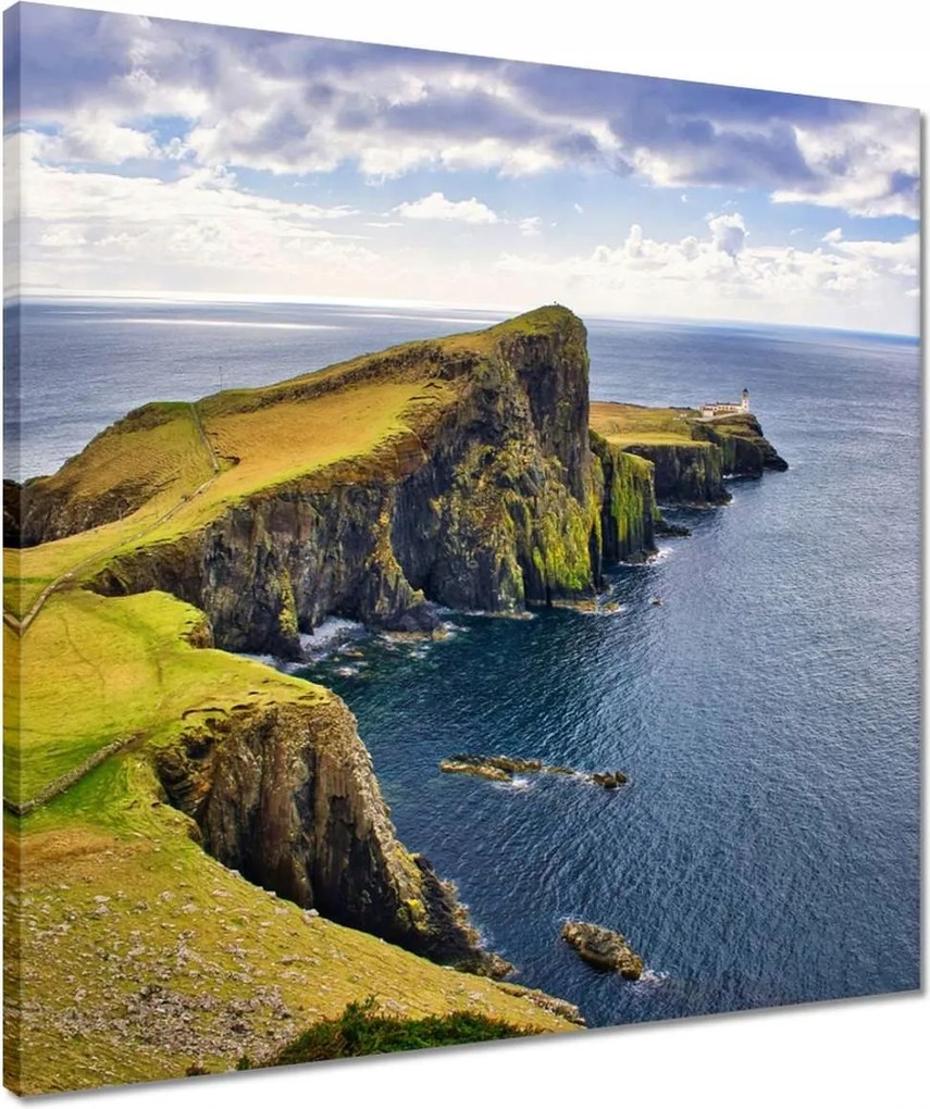 Vászonkép 50x50 Világítótorony Tengerparti kilátás Tenger Nyaralás