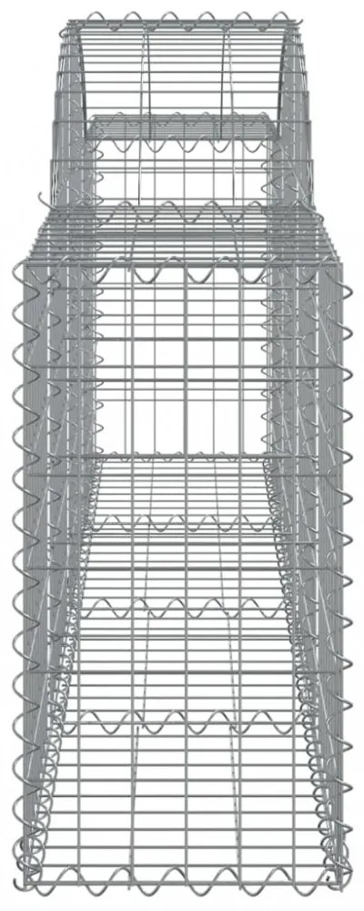 18 db íves horganyzott vas gabion kosár 200x30x60/80 cm