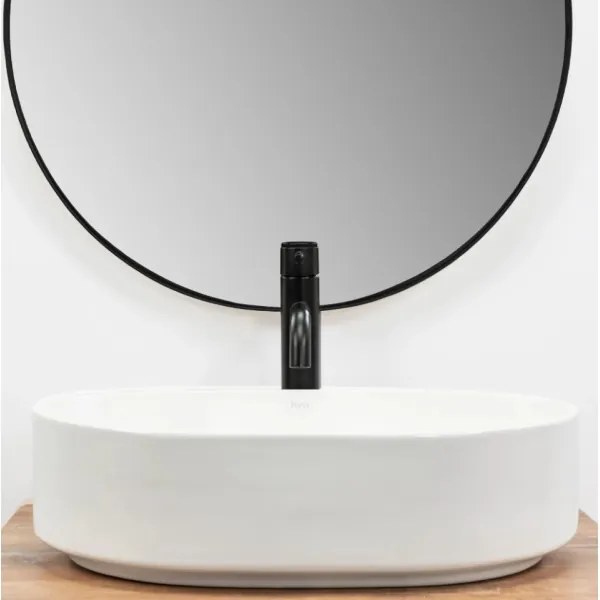 REA-U6563 - NADIA 38x50 cm ráültethető mosdó, kerámia, fényes fehér