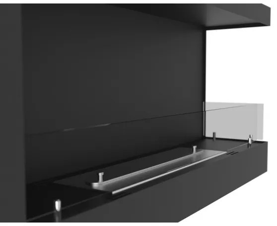 InFire - Sarok BIO kandalló 45x90 cm 3kW fekete