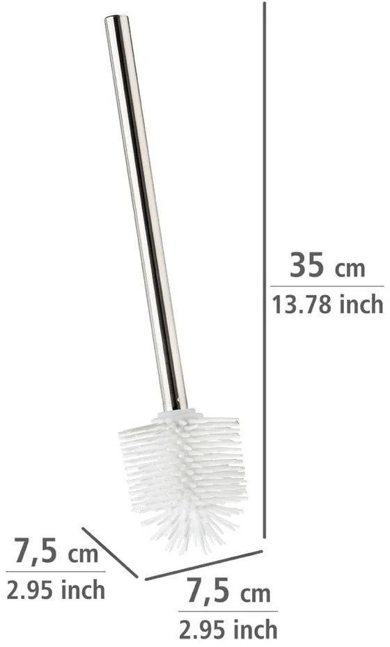 Cserélhető WC-kefe rozsdamentes acél markolattal - Wenko