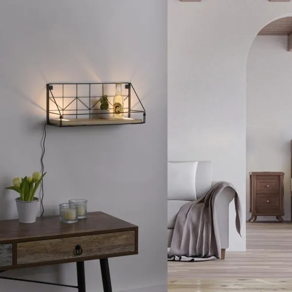 Leuchten Direkt 15277-18 - Polc LED világítással BOARD 2xLED/1,75W/230V 45 cm