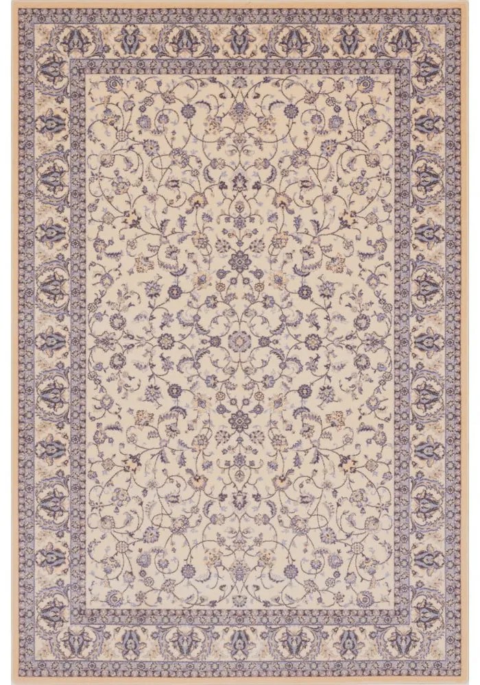 Krémszínű gyapjú szőnyeg 133x180 cm Philip – Agnella