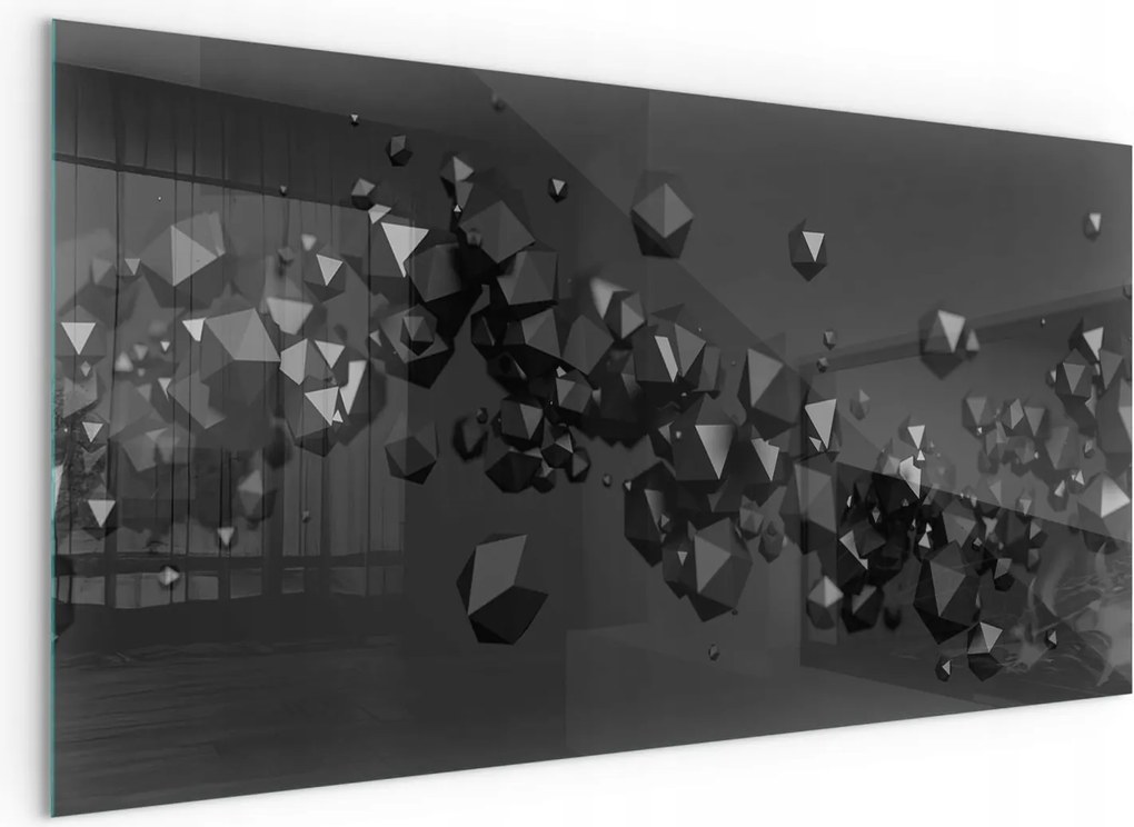 Design üveglap Kandalló Alatt Kecske Kályha Absztrakt felhő 120x60