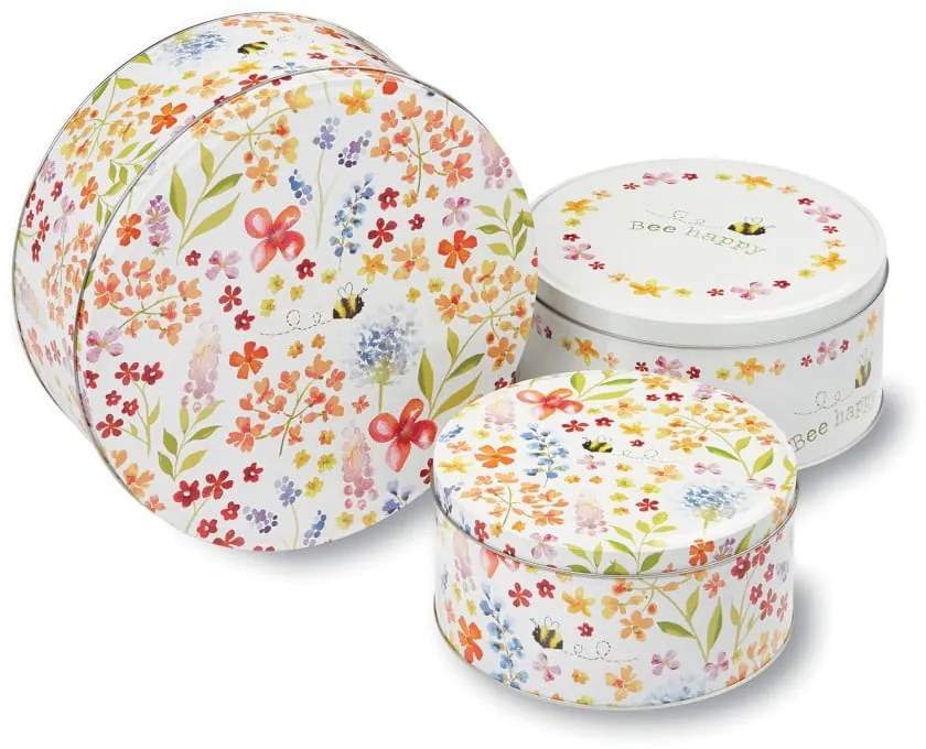 Süteménytartó acél doboz szett 3 db-os – Cooksmart ®