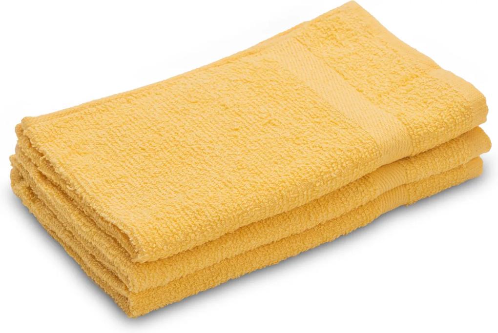 Dětský ručník Basic žlutý 30x50 cm