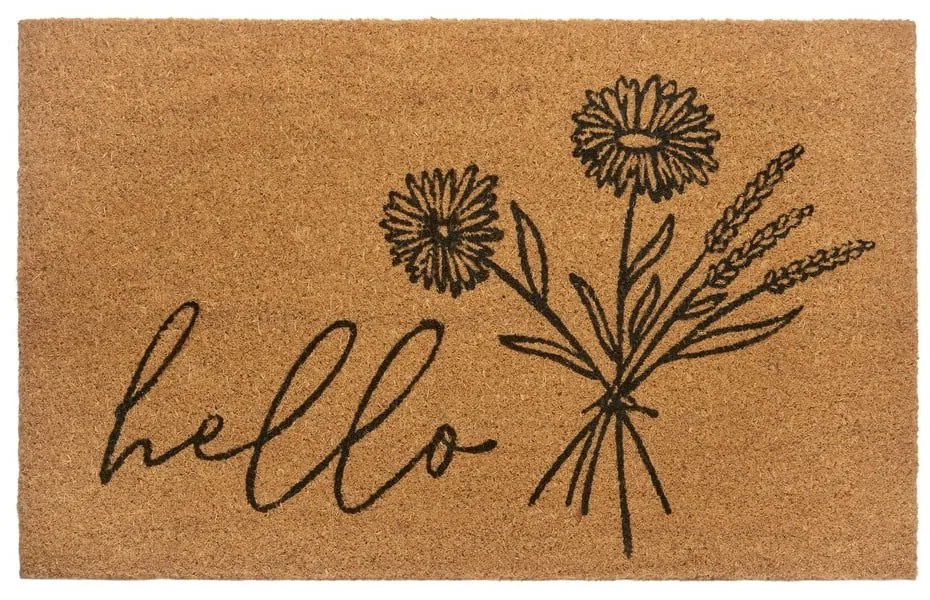 Kókuszrost lábtörlő 75x45 cm Hello &amp; Flowers - Hanse Home