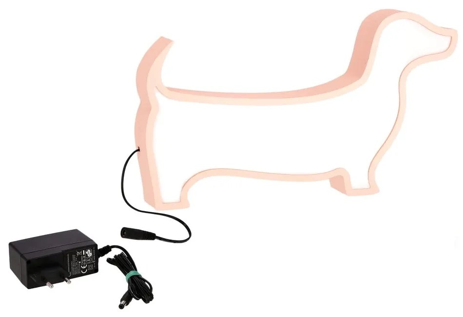 Rózsaszín gyerek éjjelilámpa Dog – Candellux Lighting