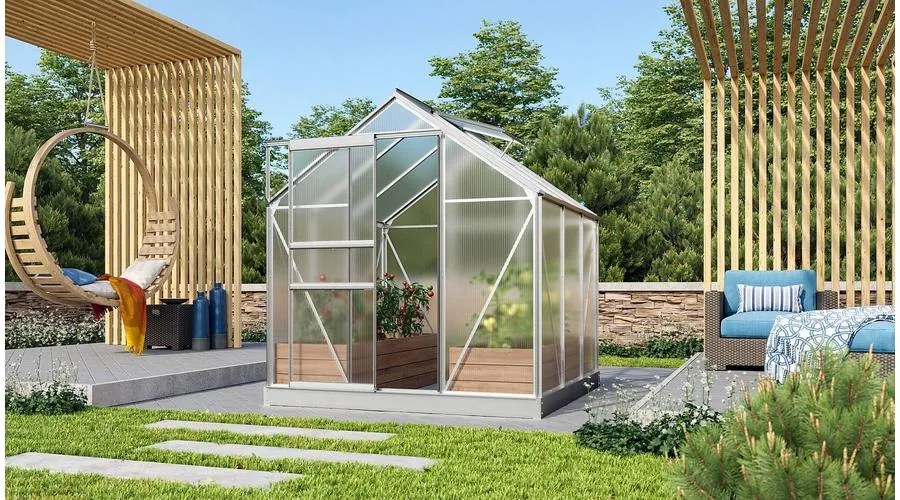 üvegház VITAVIA VENUS 3800 PC 6 mm ezüst színű LG4137