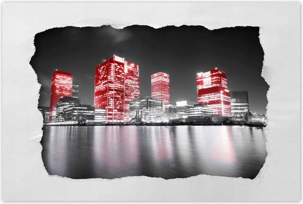 Poszterek 90x60 Vörös felhőkarcolók