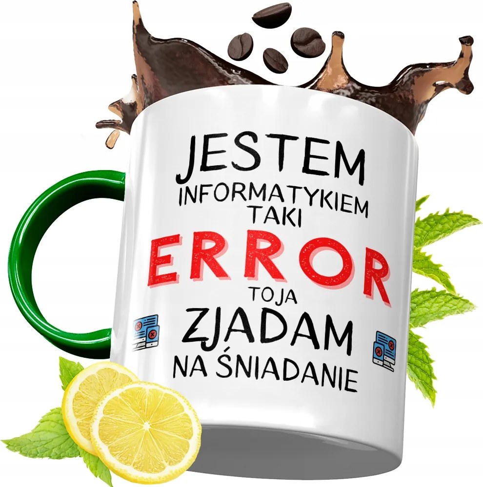 Zöld Bögre Informatikusoknak Születésnapi Ajándék fényképes nyomtatással