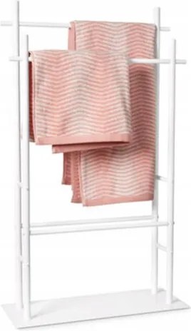 Törölközőtartó fehér acél 84 cm