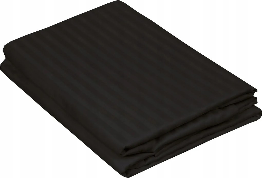 Szállodai damaszt lepedő 180x220 hagyományos fekete szín