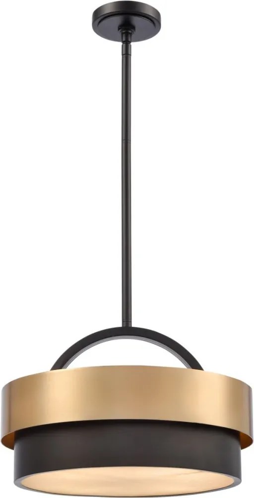 COSMOLIGHT P04760BR COBURG Ernyős Függesztett Lámpa Sárgaréz E14 IP20