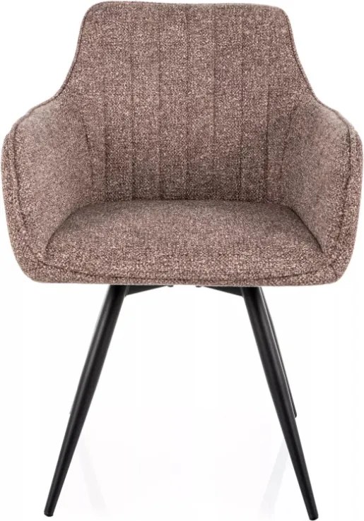 Ballo Leo szövet étkezőszék sötétbézs forgatható üléssel