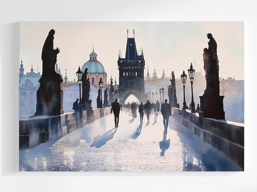 Vászonkép Canvas Építészet Város Prága Csehország Károly Híd 120x80
