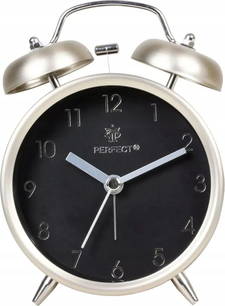 Kvarc ébresztőóra Perfect 09805 Óra Alarm Gong áramló mechanizmus