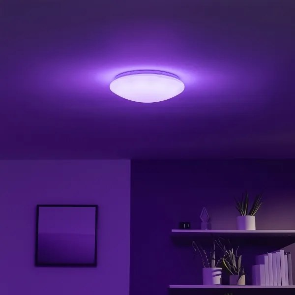 Eglo 33219 - GIRON-C RGB LED mennyezeti lámpa LED/17W/230V, átm. 30 cm, fehér