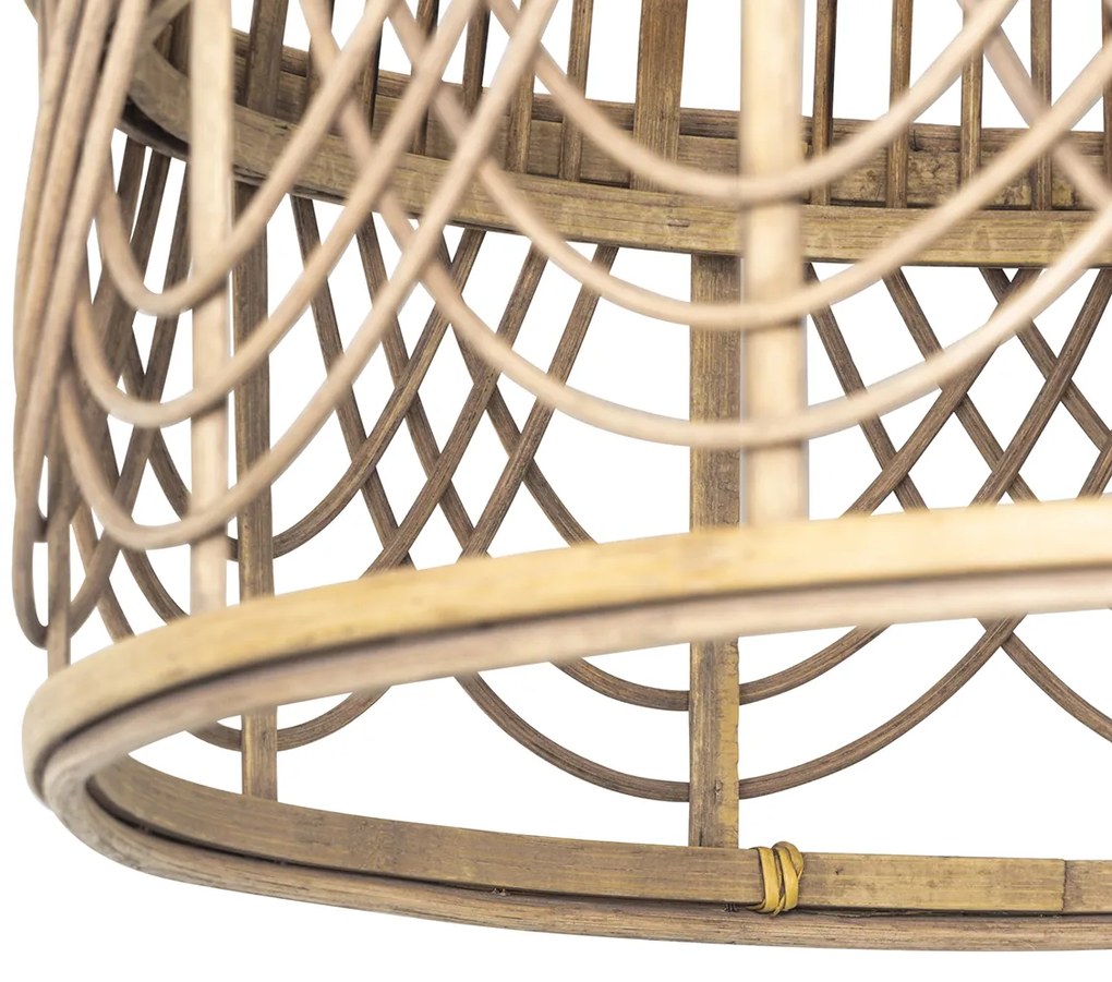 Okos rattan lámpa 44 cm, Wifivel, G95 - Michelle