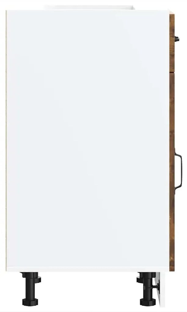 vidaXL Konyhai alapszekrény Kalmar füstölt tölgy műfa