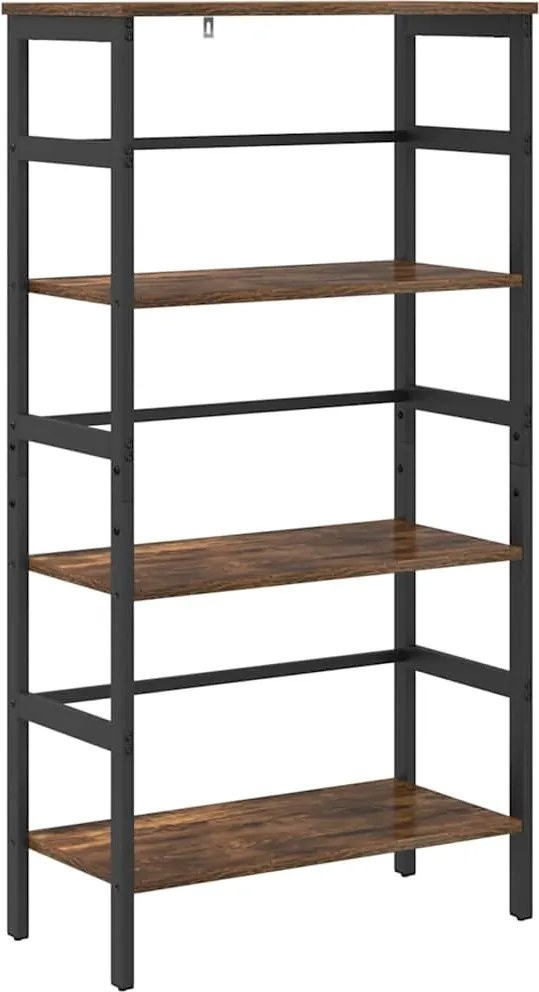 vidaXL Könyvespolc Füstölt tölgy 60 x 29,5 x 115 cm Faanyag