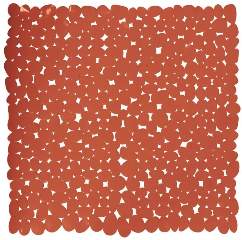 Spirella GALETS csúszásgátló zuhanytálca, terrakotta, 53 x 53 cm