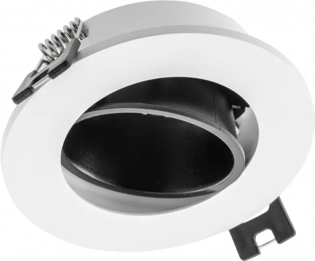 Mennyezeti spot lámpatest Linto kerek O90x29mm fehér/fekete OP-LINTOK-52