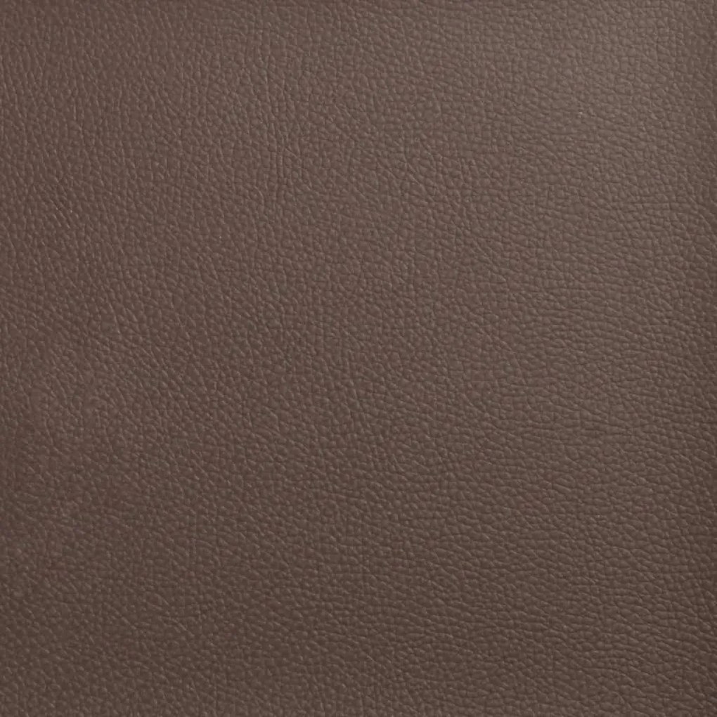 vidaXL 3 személyes barna műbőr Chesterfield kanapé