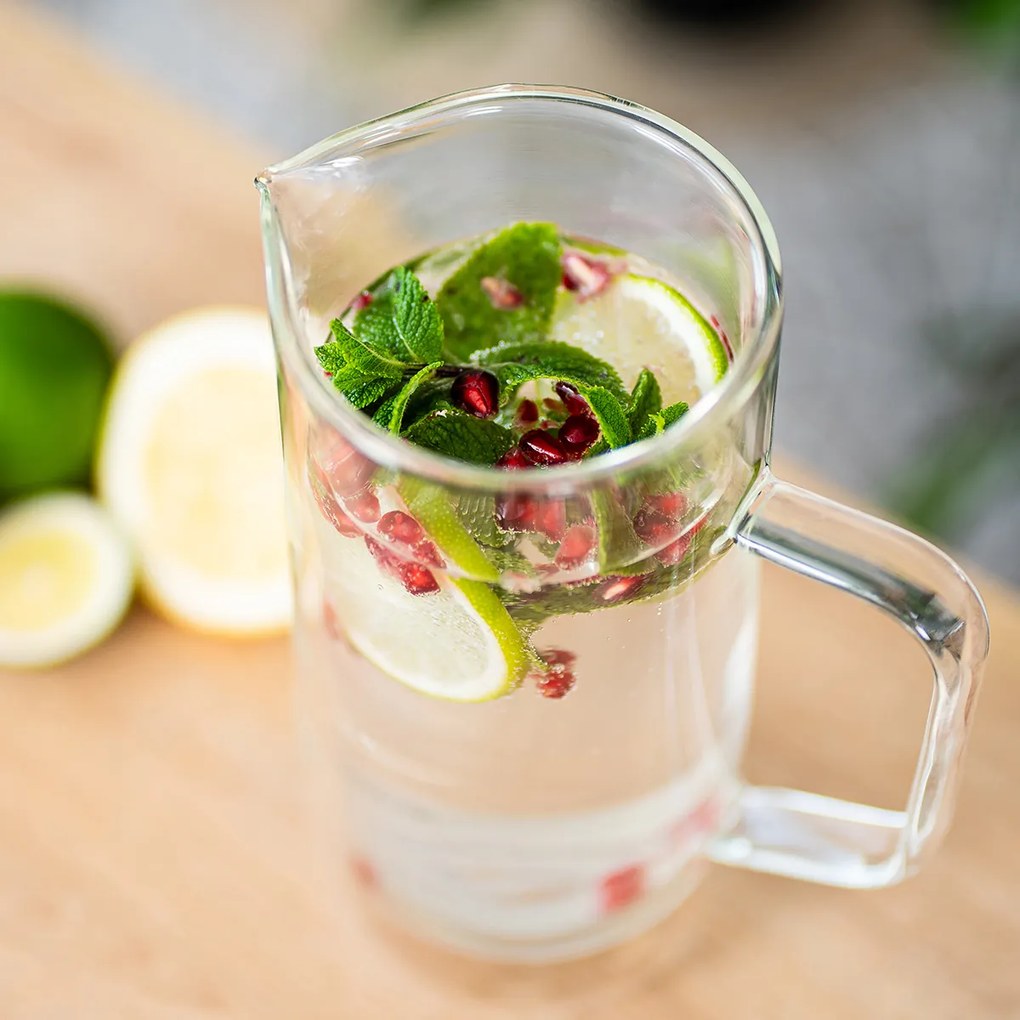 4Home Double Hot&Cool hőálló üvegkancsó, 1 l