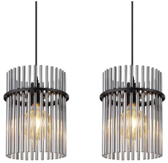 Globo 15698-3H - Csillár zsinóron GORLEY 3xE27/60W/230V fekete