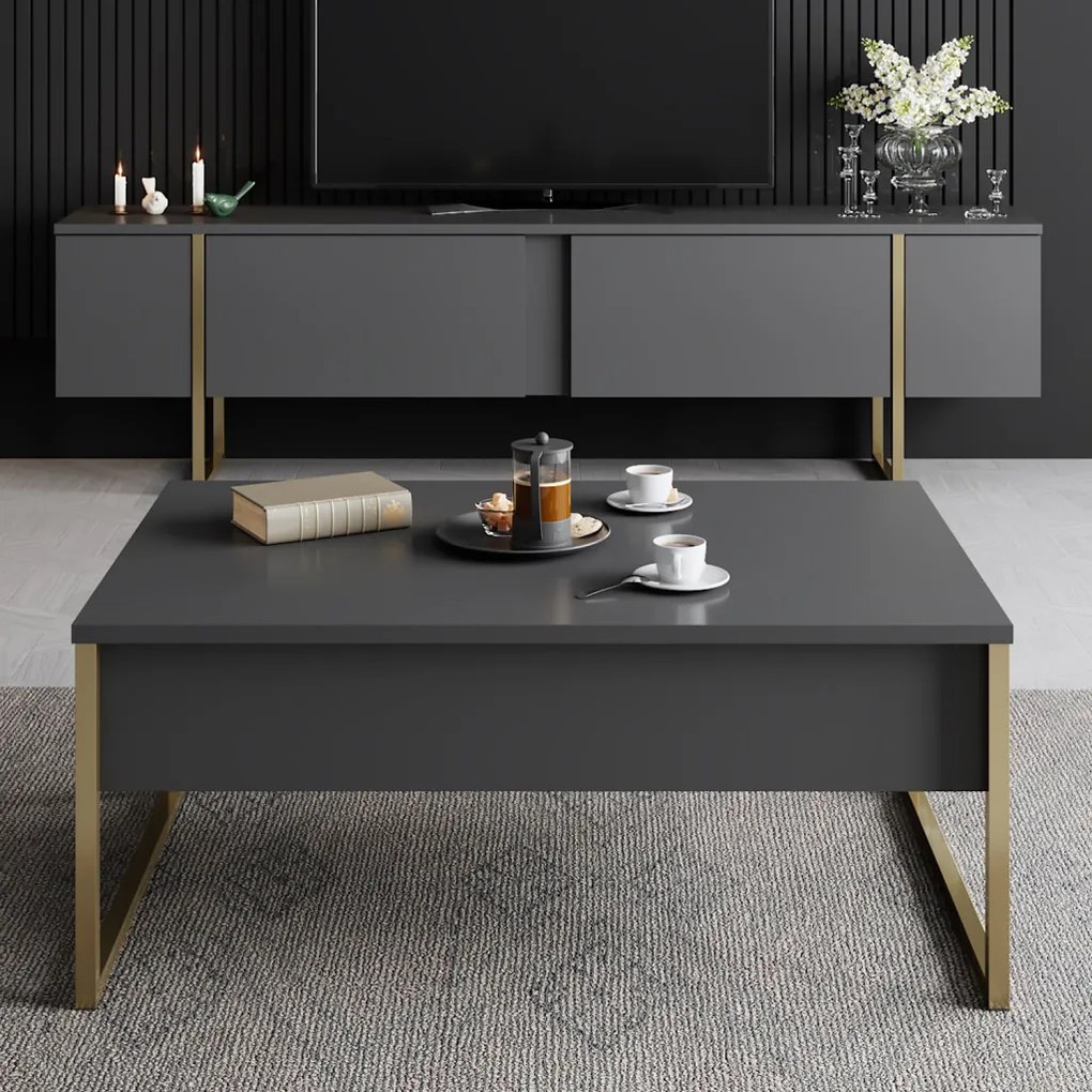 Luxe - Anthracite, Gold