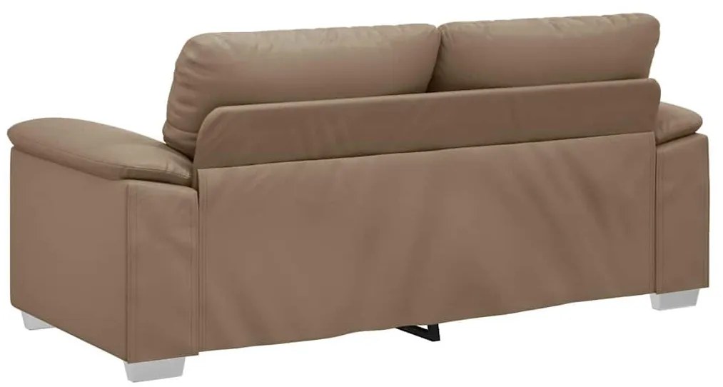 vidaXL kétszemélyes kapucsínó stílusú műbőr kanapé 140 cm