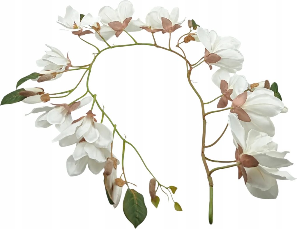 Mesterséges Magnólia Girland Nagy Kompozíció Esküvői Dekoráció Áldozás 120 CM