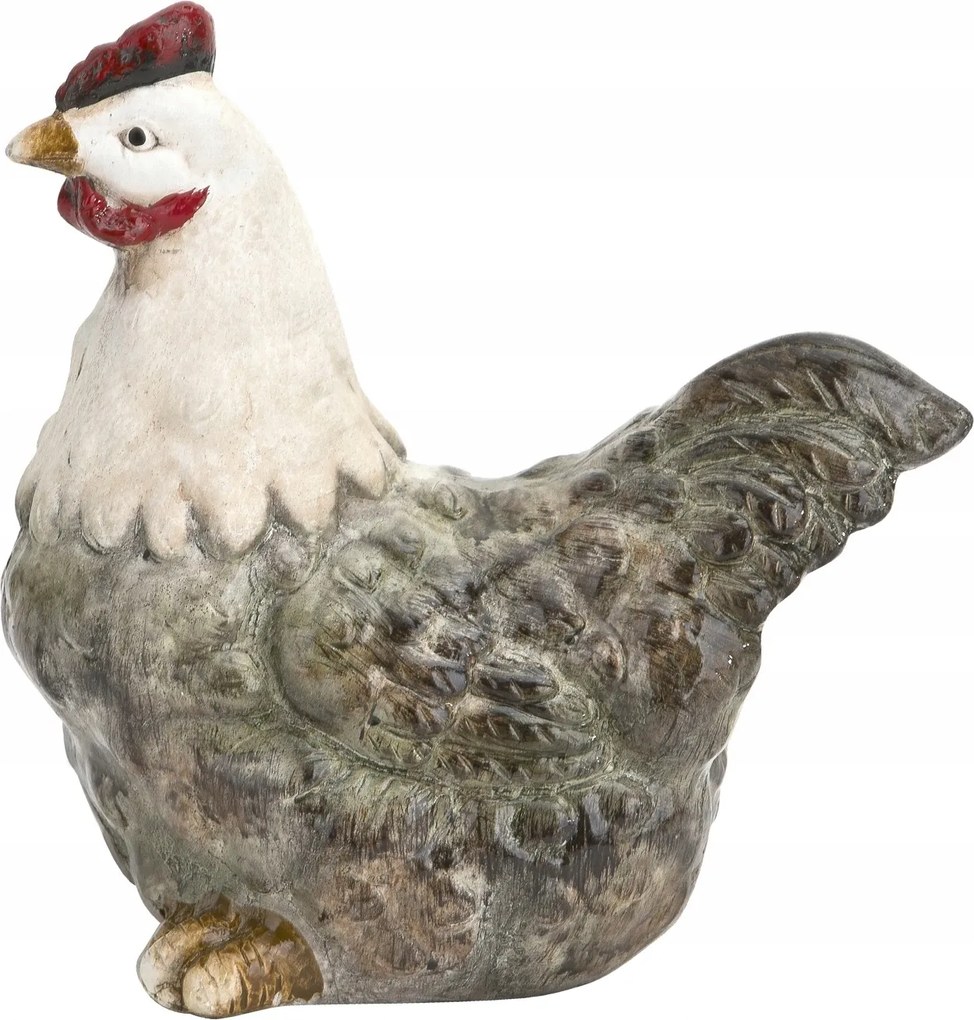 Dekorációs figura Tyúk 19 cm kerámia Húsvét